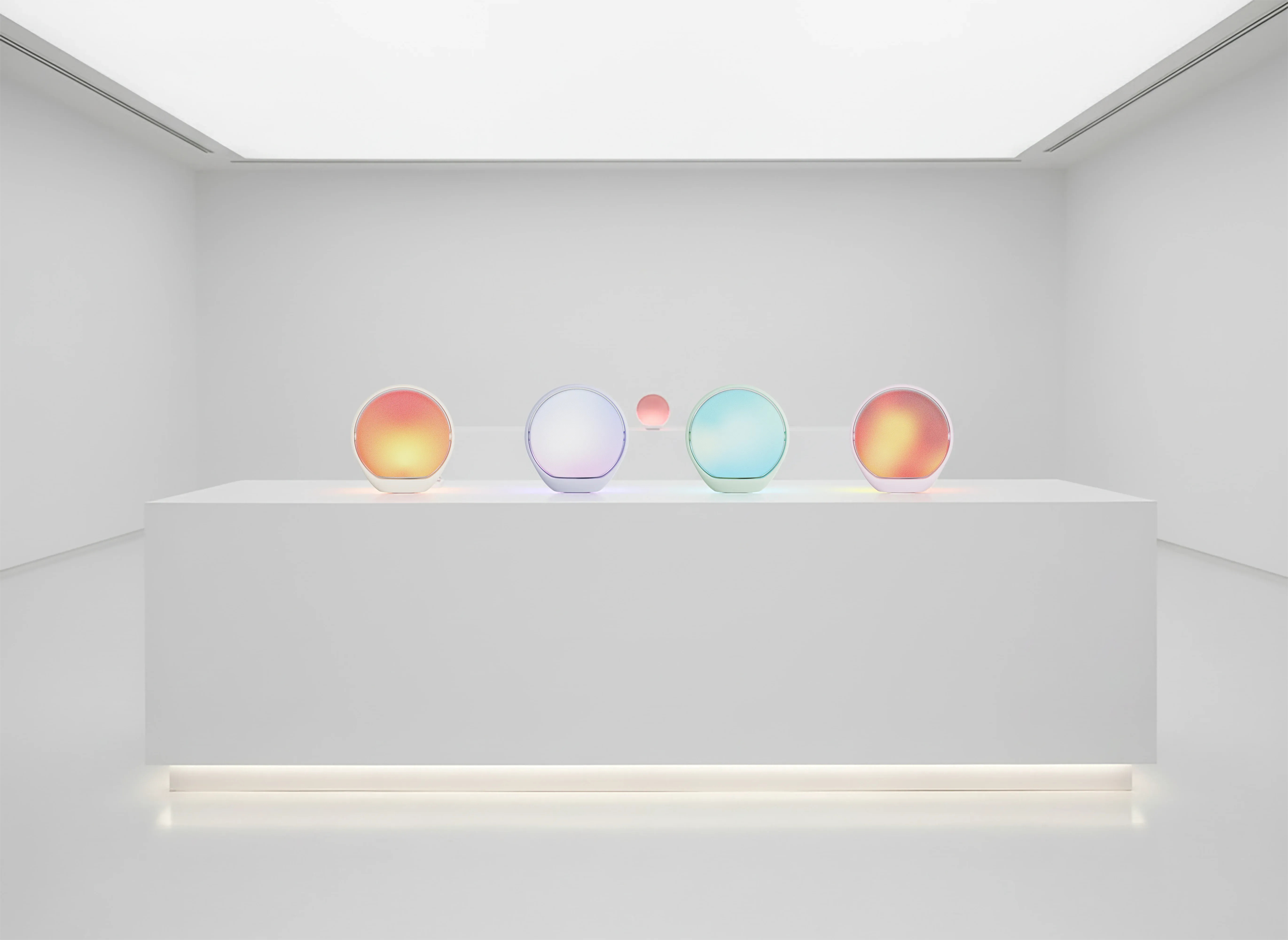 Nesoul N21 ambient light projectors in showroom
